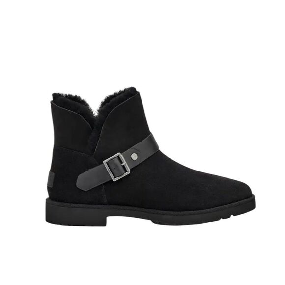 UGG romely short buckle in Black Shearling 6 - Picture 1 of 9